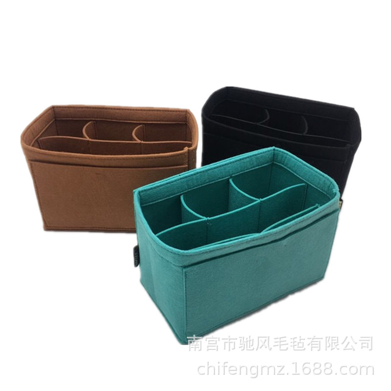 厂家直销毛毡化妆包内胆包跨境毛毡包多功能包中包定制logo|ru