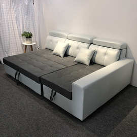 科技布组合沙发床两用多功能小户型客厅储物沙发无扶手简约