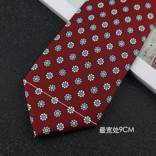 Wide version men's printed 9cm hand tie polyester pattern casual trendy shirt suit accessories