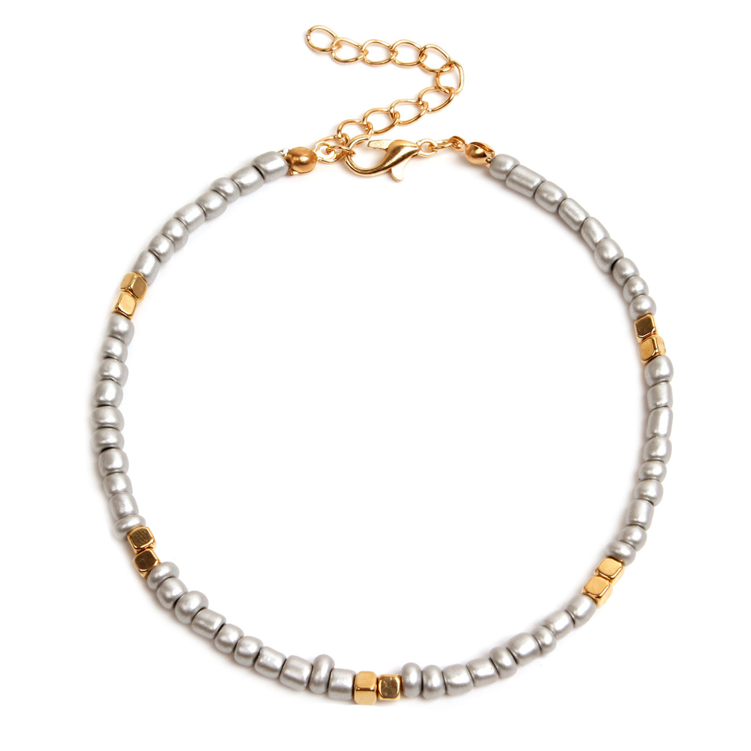 Fashion Geometric Beaded Anklet 1 Piece