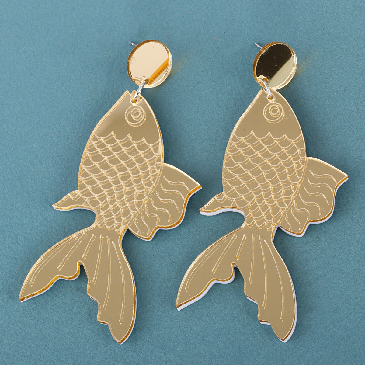 Nouvelles Boucles D&#39;oreilles Poisson Plaque Acrylique display picture 6