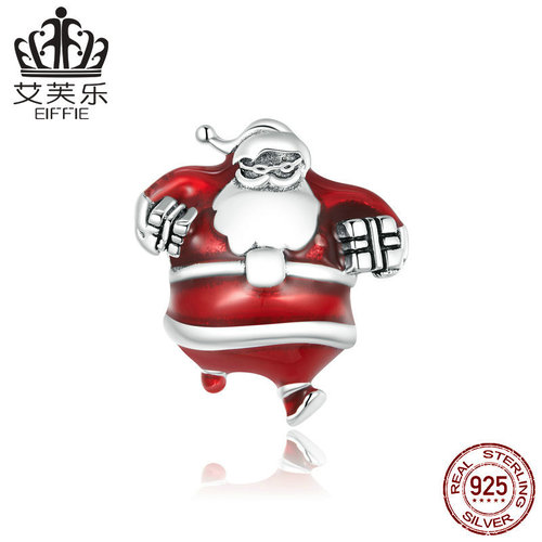 Afler European and American popular DIY bracelet necklace beaded oil drop s925 accessories sterling silver Christmas combination