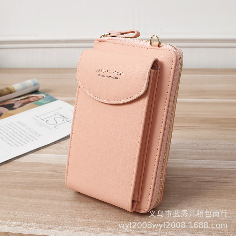 Korean Mobile Phone Bag Messenger Bag Pu Shoulder Bag Multi-purpose Coin Purse display picture 53