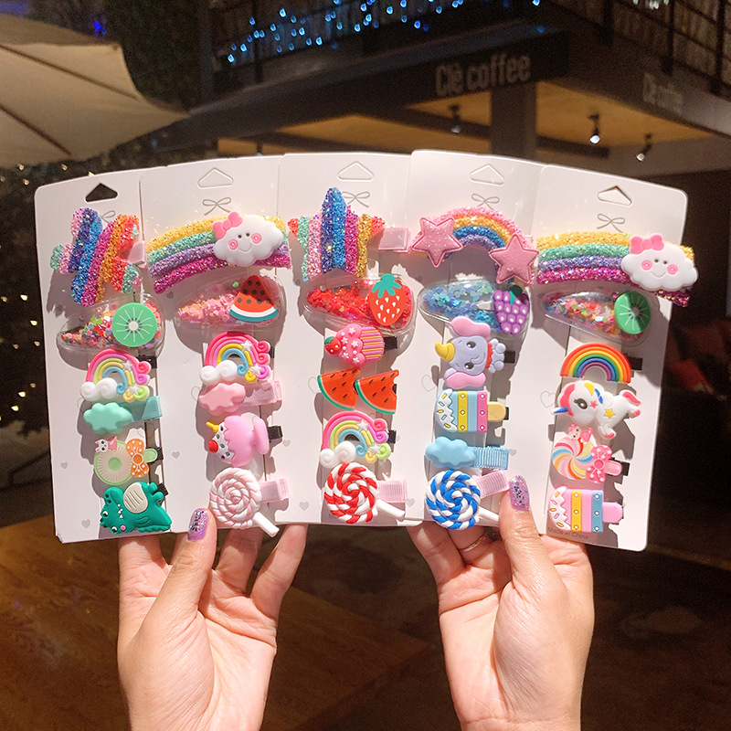 Korean Children's  Cute Candy Color  Rainbow Hairpin display picture 1
