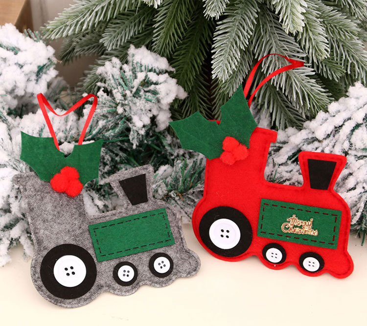 Christmas Fabric Car Pendant Christmas Tree Pendant Christmas Decorations Christmas Small Pendant Small Gift display picture 1