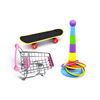 Set, toy, skateboard, cart, emotional rings, 3 pieces