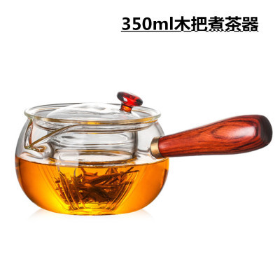 Fabricante de vidrio de borosilicato tetera pequeña verde naranja tetera eléctrica estufa de cerámica calefacción Kung Fu juego de té mango lateral tetera