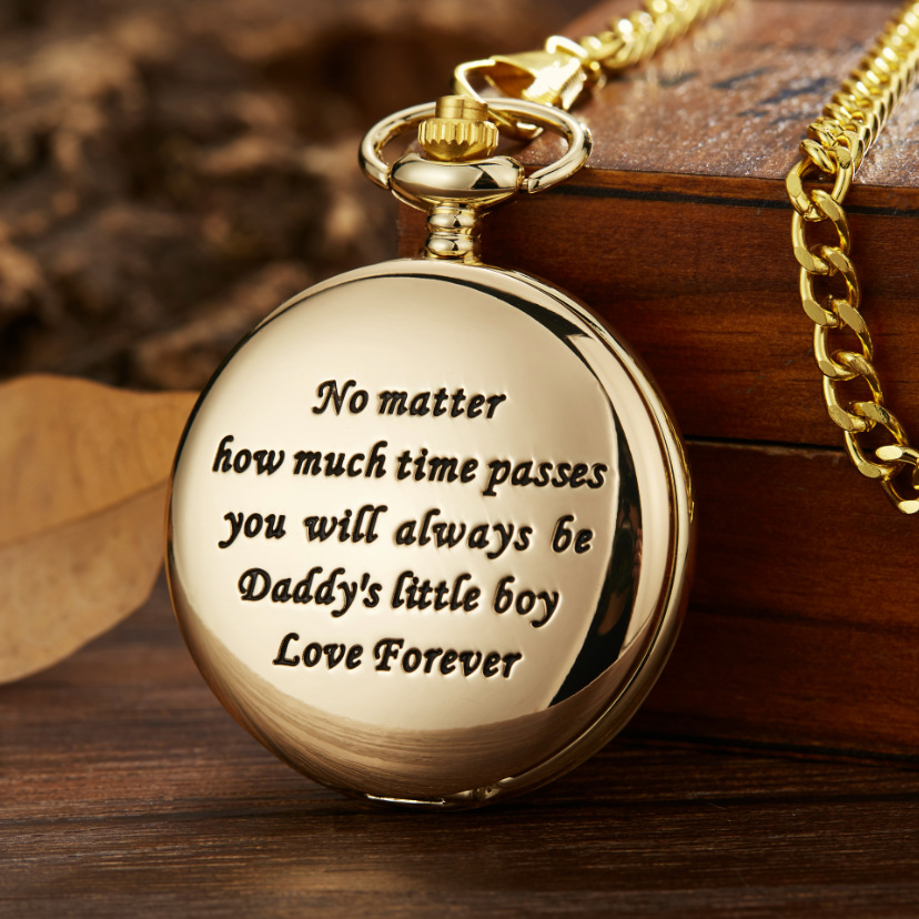 新品 TO MY SON LOVE FOREVER 系列石英怀表厂家直销Pocket Watch|ru