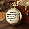 New products TO MY SON LOVE FOREVER series quartz Watch Manufactor Direct selling Pocket Watch