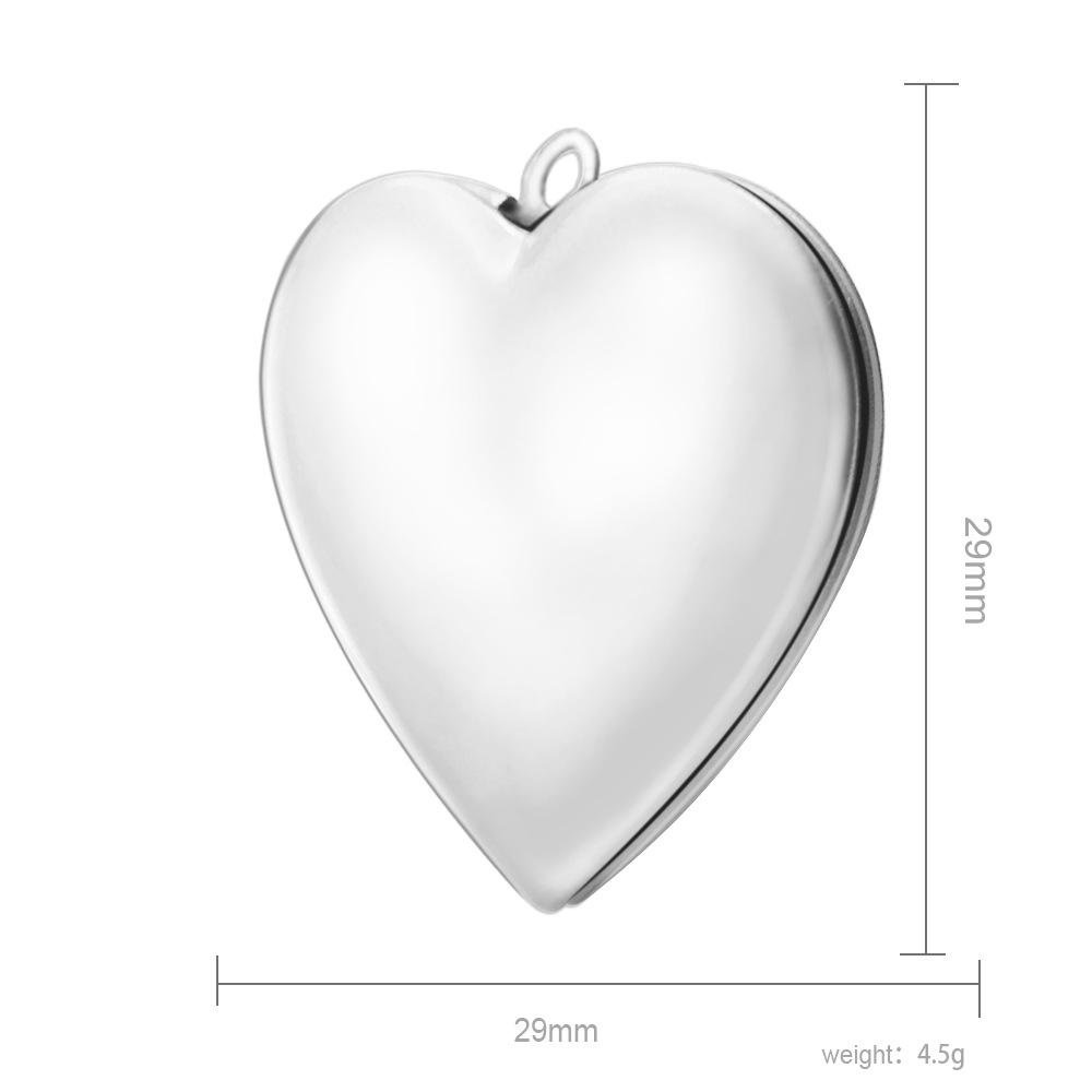 5g Weight Pendant Jewelry Making Type 29*29mm Jewelry Making Size Rose Gold Plated, White Gold Plated, Gold Plated Plating Material DIY Jewelry Accessories Classification 1 Piece Quantity 304 Stainless Steel Material Heart Shape Pattern Plating Design IG Style Style Rose Gold, Gold, Silver Color 1 Piece 29*29mm 304 Stainless Steel Rose Gold Plated White Gold Plated Gold Plated Heart Shape Pendant 8