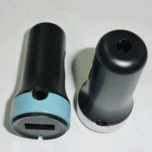 深圳德盈厂家供应车载充电器外壳/线卡USB双口车充外壳/新款外壳