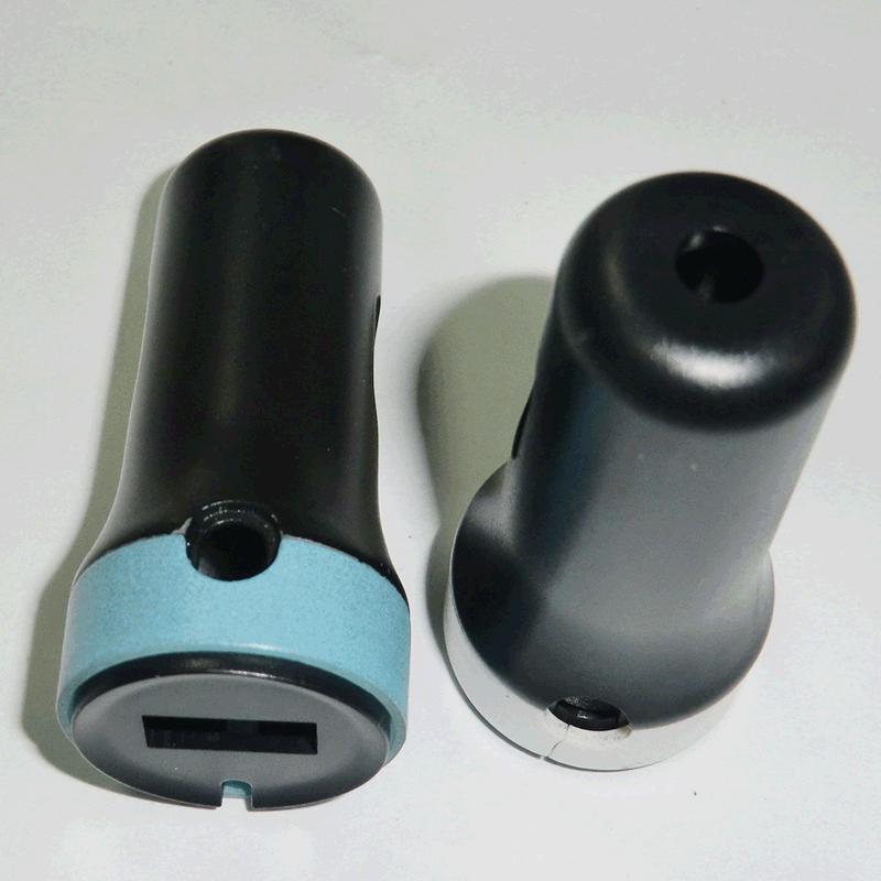 深圳德盈厂家供应车载充电器外壳/线卡USB双口车充外壳/新款外壳