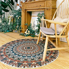 【批发】圆形地毯欧式复中国古民族风古典花纹吊篮吊椅转椅地垫