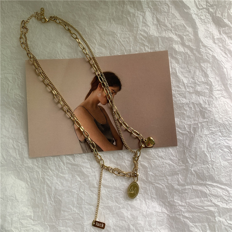 Briefanhänger Mehrschichtige Halskette display picture 8