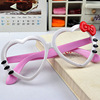 Children's cute cartoon glasses with bow heart-shaped heart shaped, Birthday gift