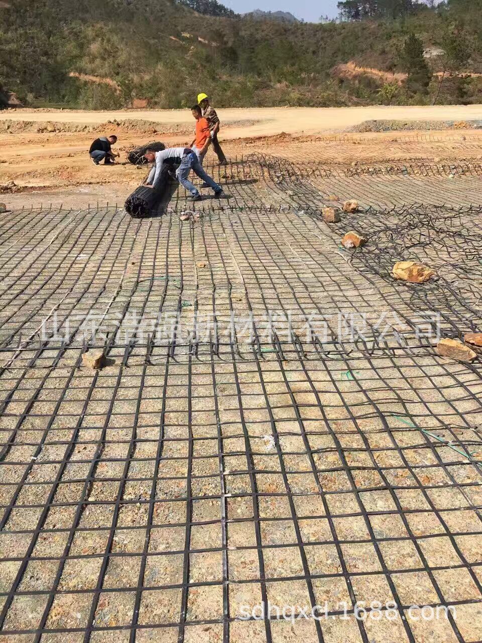 钢塑土工格栅 公路铁路 路基加筋GSZ50KN双向焊接拉伸钢塑格栅-阿里巴巴