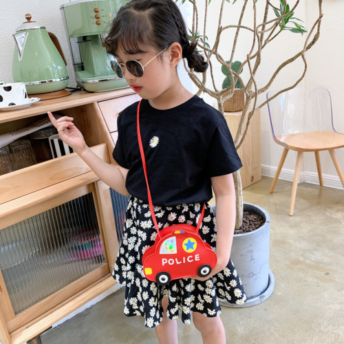 Car children bag child baby inclined bag mini shoulder Purse Wallet keychain lucky bag