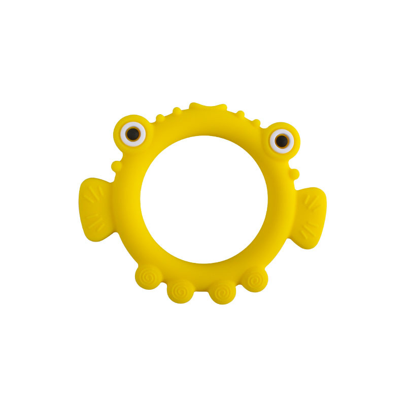 Nuevo pico chupete clip burbuja pescado cabeza grande silicona mordedor bebé silicona molar juguete mordedor chupete cadena