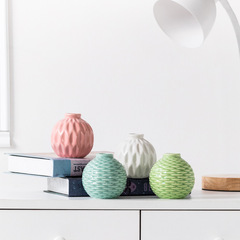 Ceramic Aroma Diffuser Vase Flower Pot Flowerer Minimalist Creative New Chinese Style New Product Home Decor Pink Blue Green White
