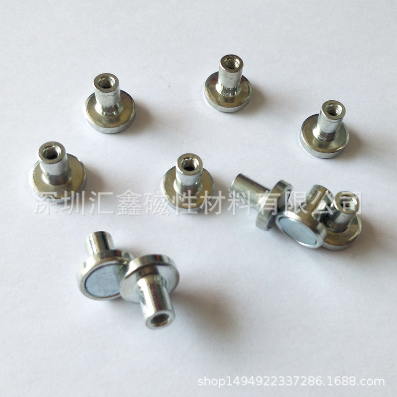 厂家供应户外LED显示屏磁铁 内牙M3半户外LED显示屏磁铁 吸顶灯磁