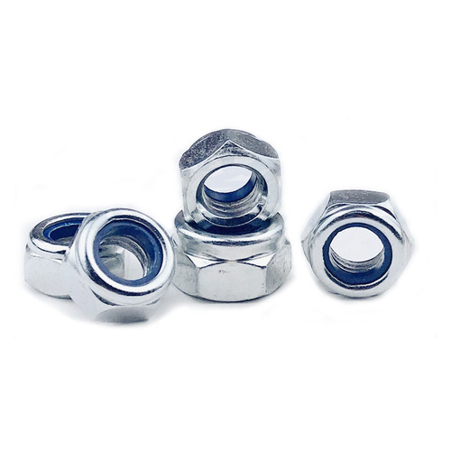 Factory direct sales galvanized self-locking nut nylon rubber ring nut locking lock nut DIN985 M3-M20