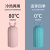 Foreign trade factory elk silicone hot water bottle warming the microwave microwave furnace heating warm belly uterus injection Christmas gift
