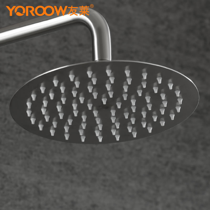 友萊304不鏽鋼淋浴頂噴 酒店浴室花灑噴頭增壓淋雨洗澡蓮蓬頭沐浴