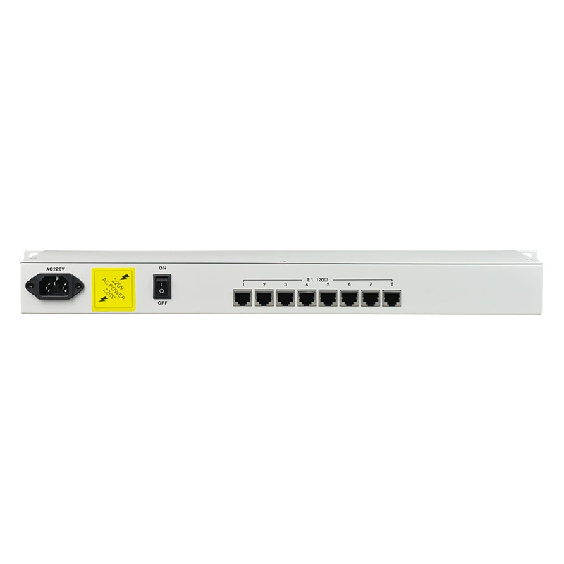 Преобразователь Ethernet 8E1 to 4 Road протокол 19 дюймов 10/100М адаптивный конвертер RJ45 на 75 евро