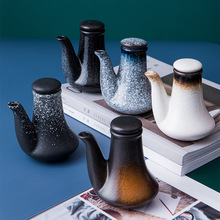 陶瓷油壺日式油瓶家用醬油壺醋壺調味料廚房用品大號油罐香油小瓶