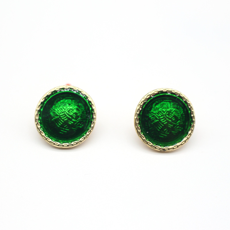 New Jewelry Dripping Round Earrings Geometric Stud Earrings display picture 3