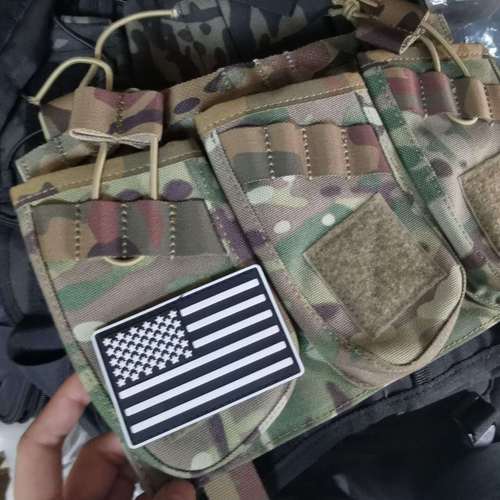PVC American Flag Velcro Tactical Armband Thickened Plastic Trademark Factory Direct Sales Cross-Border Supply