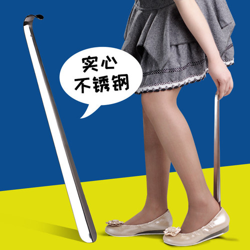 Stainless Steel Shoe Horn Shoe Lift Shoe Threader Metal Shoe Horn Multiple Sizes Wholesale Foreign Trade Hot Selling