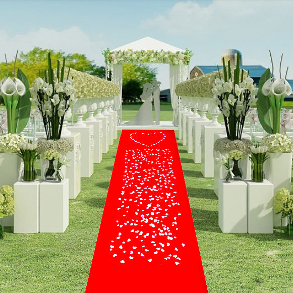 Venta caliente transfronteriza tamaño pequeño Amor Esponja pétalos mano lanzando flores sala de bodas diseño en forma de corazón cama esparciendo flores 2cm2000