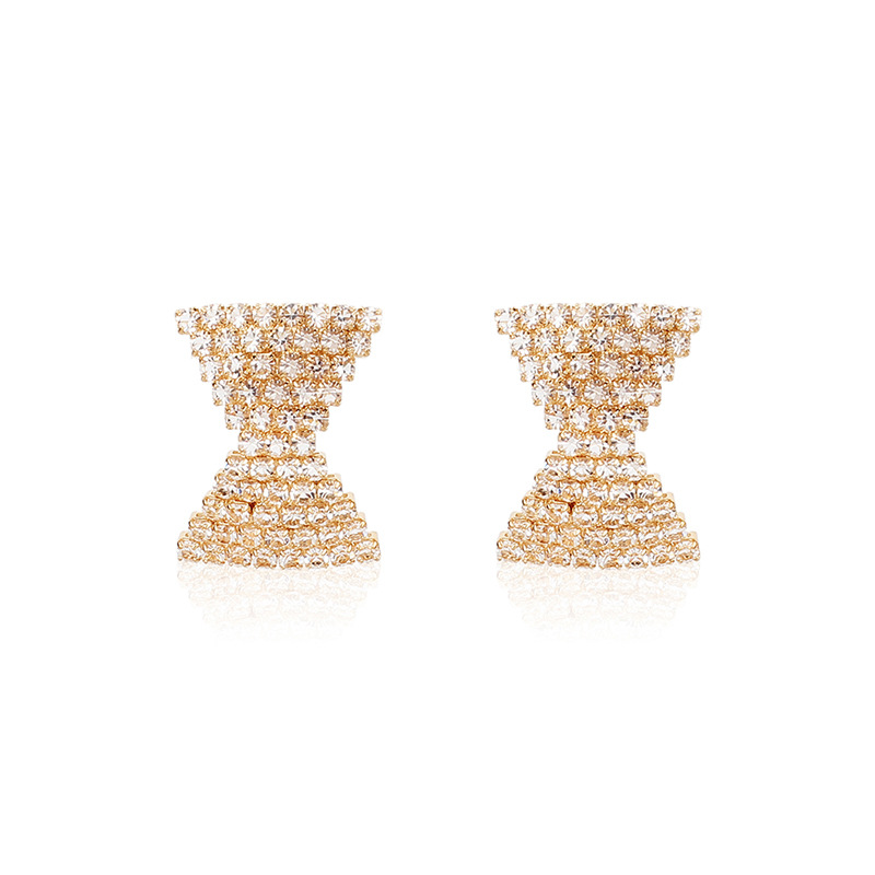 7g Weight Earrings Classification Housewarming, Anniversary, Business, Wedding, Travel, Birthday, Festival Occasion Geometric Pattern Women'S Gender Fashion Style Hot-selling Love-shaped Rhinestone Fashion Simple Geometric Earrings For Women Wholesale Nihaojewelry 15