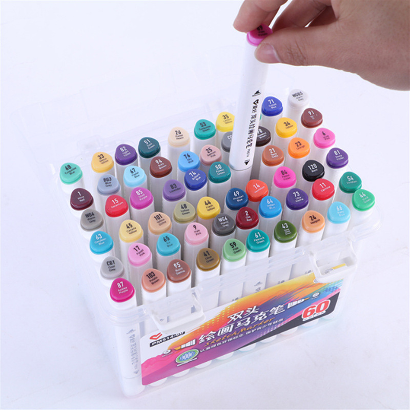 Hobby 514 Alcoholic printing ink Double head marker pen student colour paint brush suit Special gift