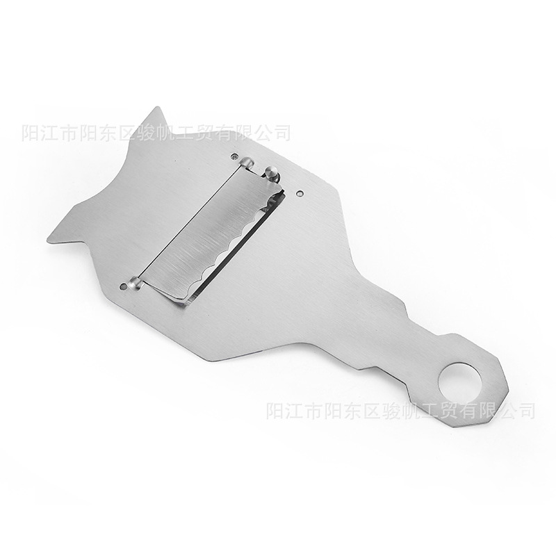 Fabricante en stock 430 trufa de acero inoxidable cepilladora multiusos pelador de queso ajustable queso cepilladora recta cepilladora