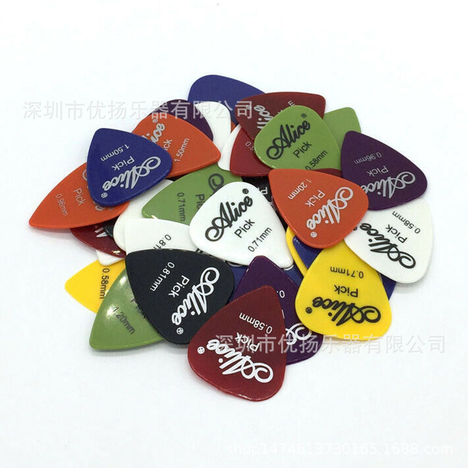 100pcs Alice拨片混合套装 带拨片盒 各种厚度混合套装15格拨片盒-阿里巴巴