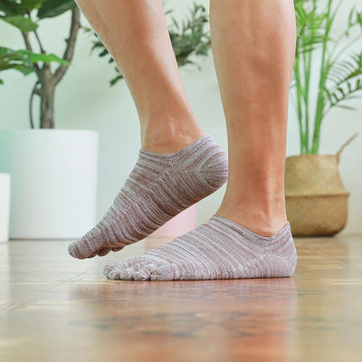 男士棉五指袜短筒低腰袜子船袜棉线夏季薄款半隐形五趾袜男袜|ms