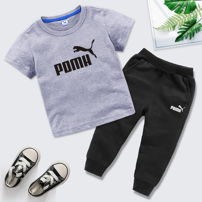 飞马短灰加长黑裤