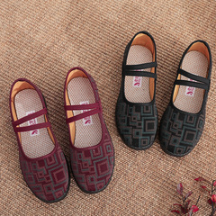 24th Spring New Old Beijing Cotton Shoes for Women in Large Size Breathable Mother Shoes Comfortable Anti-slip Soft Sole Leisure Shoes for Middle-aged and Elderly Women