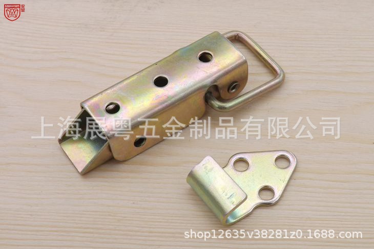 2 caja de herramientas de color largo caja de embalaje de hebilla caja de hierro caja de madera hebilla de ángulo recto hebilla de tracción caja de color chapado