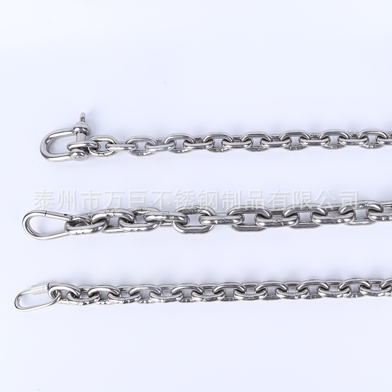 304不锈钢链条 起重传动链条 不锈钢8字短环起重链条可定制