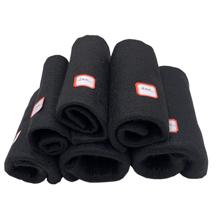 厂家直销 防火阻燃无纺布 针刺耐高温毛毡布 汽车内饰烧烤炉垫