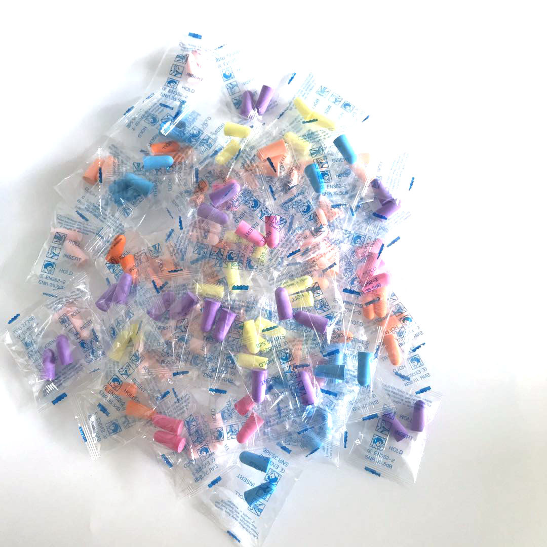 2022批发袋装新款聚氨酯发泡隔音睡眠耳塞