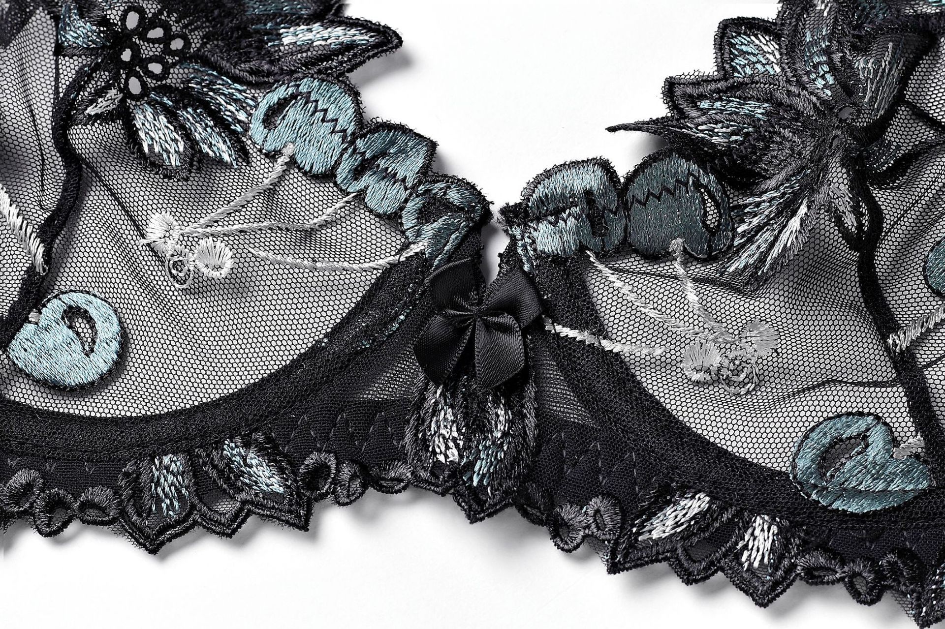 Sous-vêtements Super Sexy brodés transparents avec grande poitrine et petit ensemble de soutien-gorge pour femmes UP9002_voghion.com