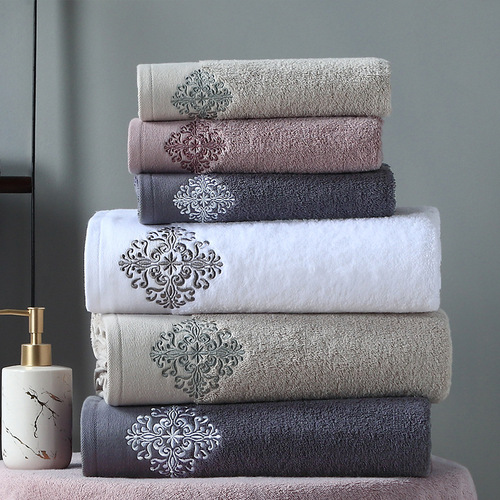 European classical set towel bath towel Severna pure cotton towel adult face towel bath towel pure cotton absorbs water and does not shed lint