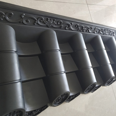 屋檐树脂装饰瓦 中式塑料瓦片 古建仿古一体瓦片