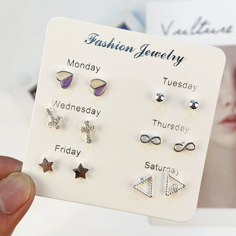 Серебряные серьги с пробой 925, простая элегантная конструкция, одиночные и наборы из нескольких пар