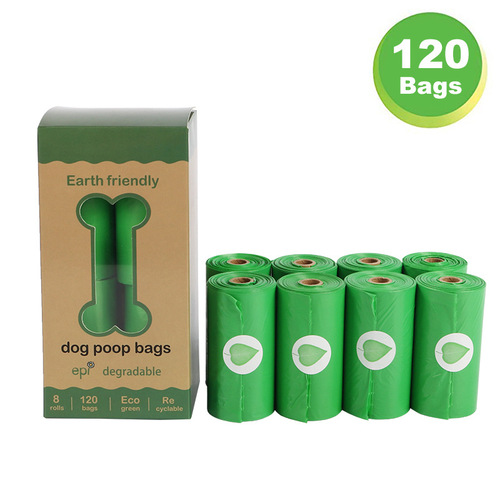 Cross-border degradable dog poop bags Green biodegradable pet waste bags