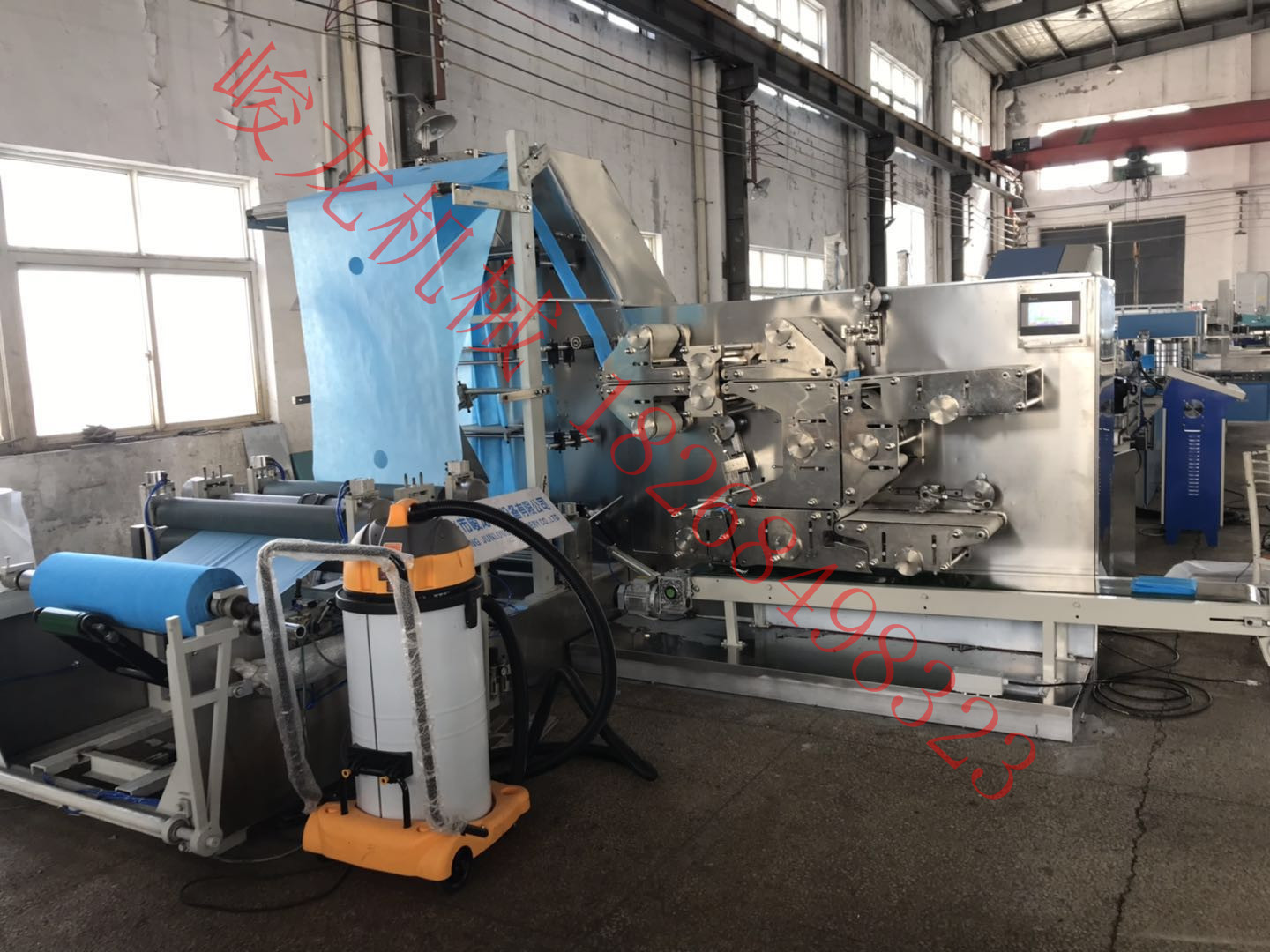 嘉兴峻龙 无纺布床单折叠机 酒店床单无纺布床单铺单垫单折叠机